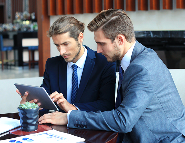 Business service meeting